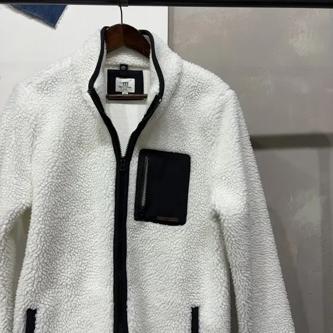 (100) 헨리코튼 골프 여성 캐주얼 양털 뽀글이 롱 후리스 자켓 상품이미지3