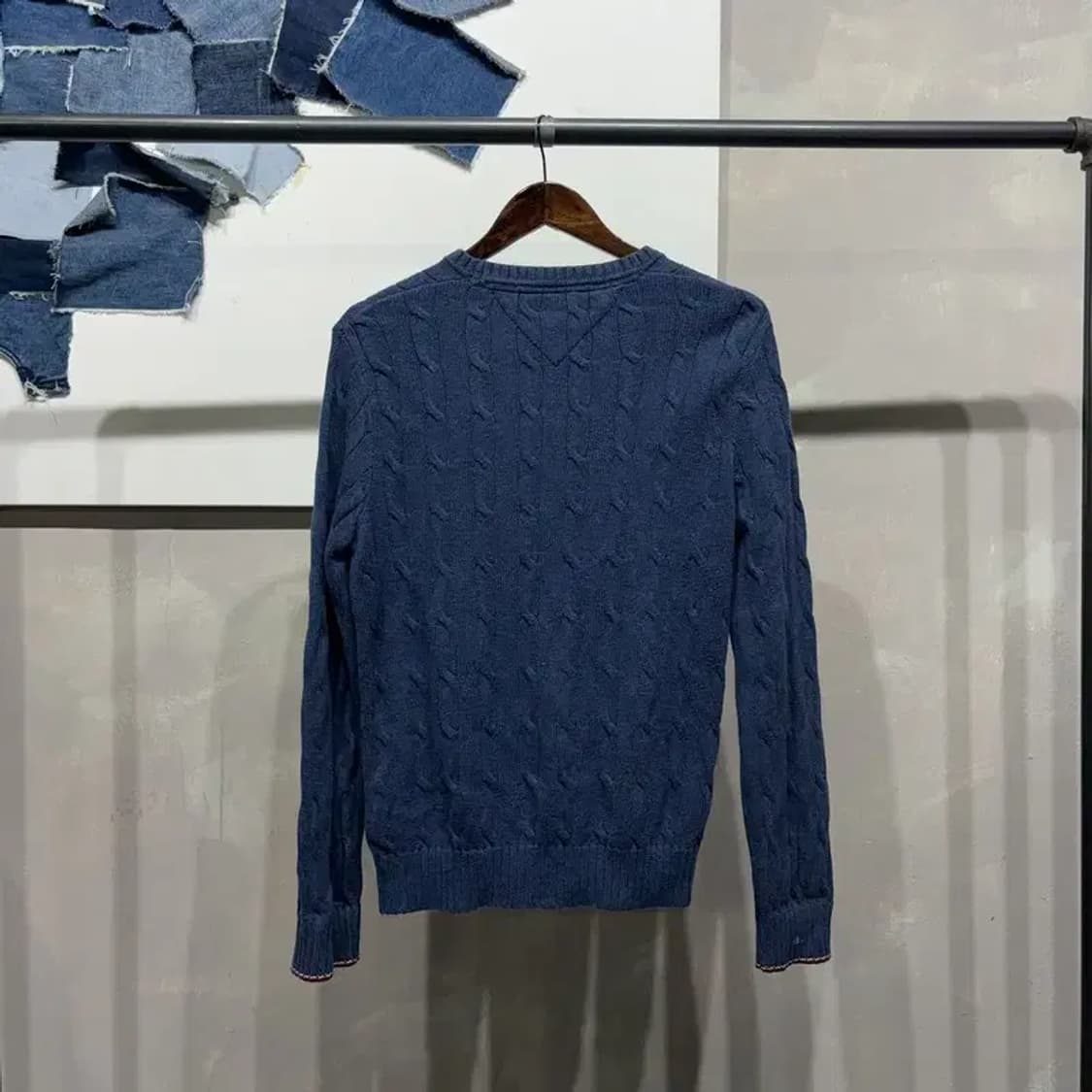 (85) 타미힐피거 여성 캐주얼 케이블 꽈배기 라운드 니트 상품이미지4