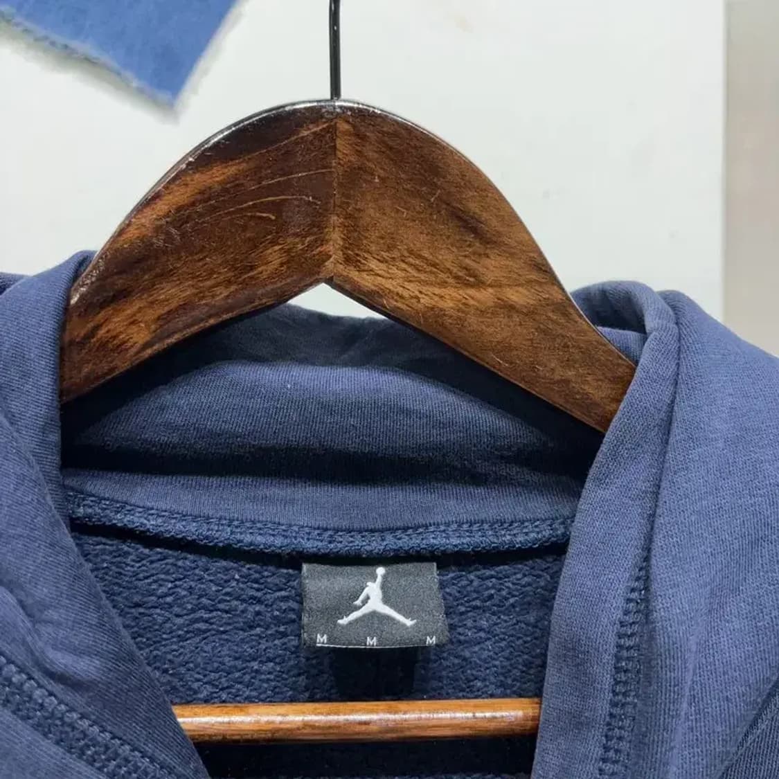 (100) 나이키 조던 스트릿 캐주얼  프린팅 네이비 후드티 상품이미지2