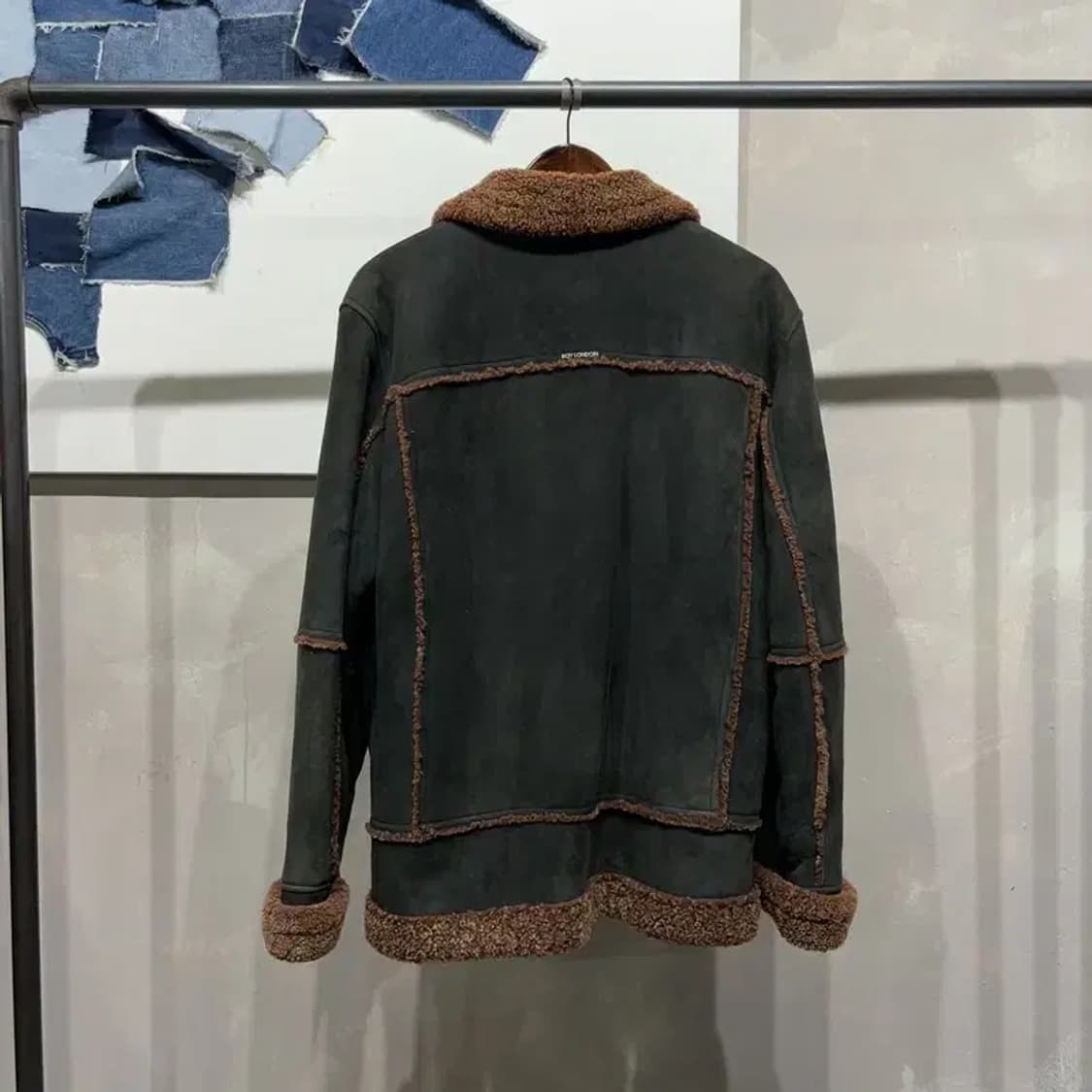 (105) 보이런던 빈티지 캐주얼 양털 무스탕 자켓 상품이미지3