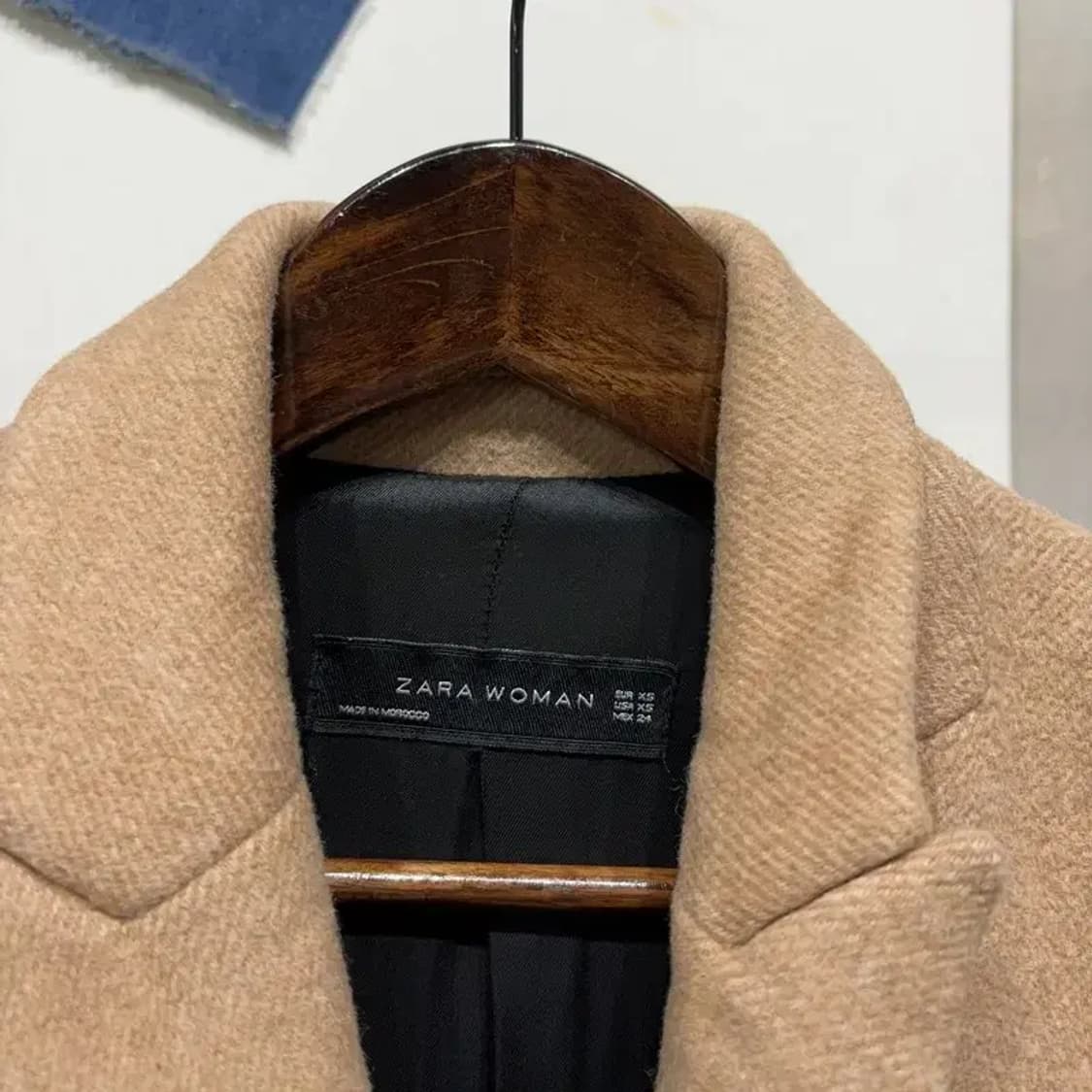 (80) 자라 ZARA 여성 캐주얼 비스코스 더블버튼 롱코트 상품이미지2