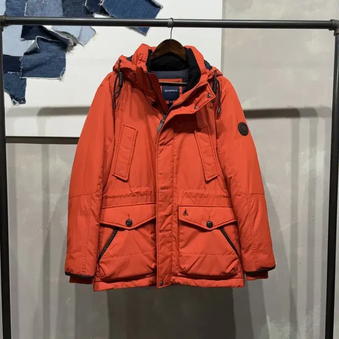 (100) 빈폴 캐주얼 클래식 덕다운 오리털 하프패딩 상품이미지1