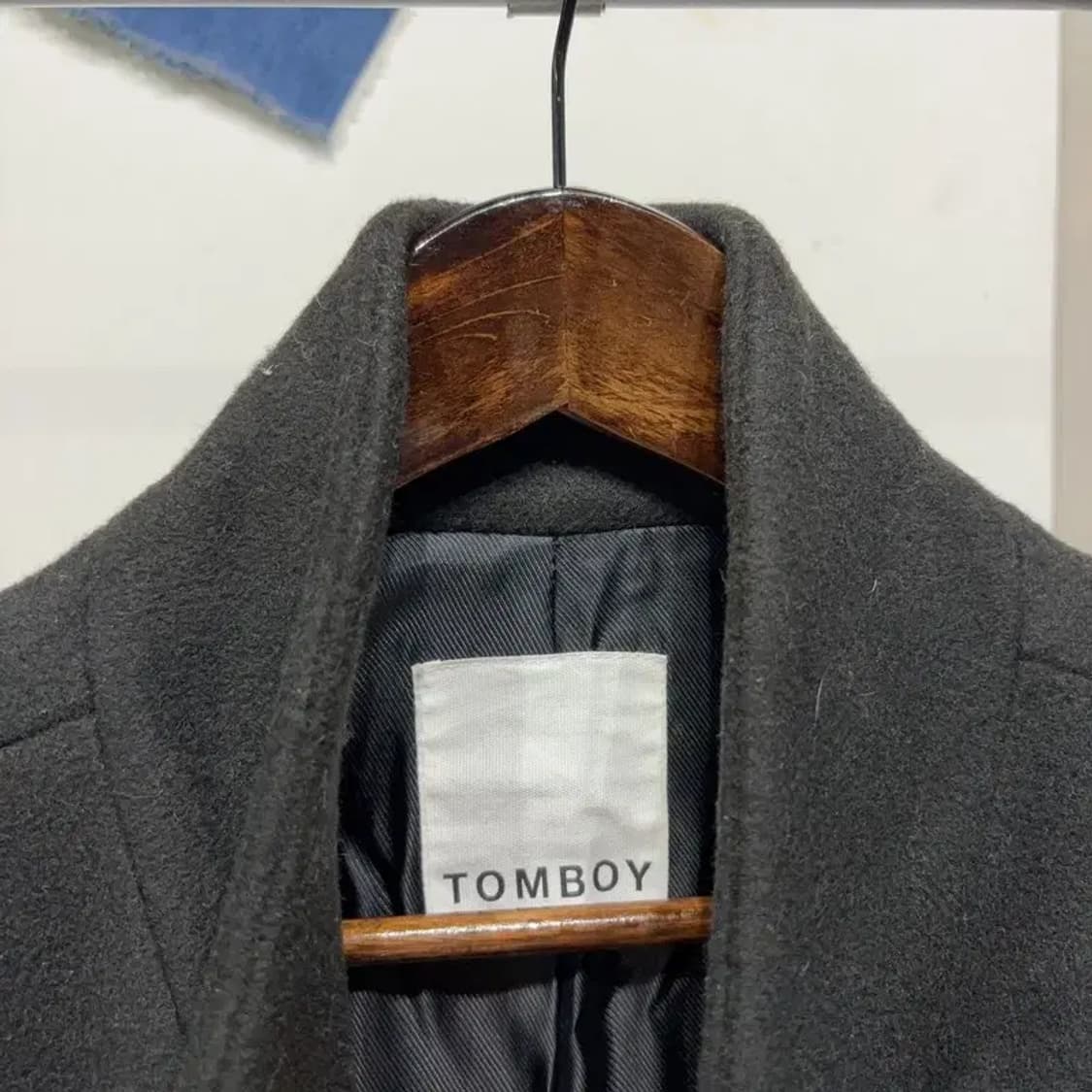 (F) 톰보이 여성 캐주얼 울 롱 코트 상품이미지2