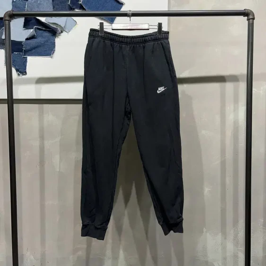 (32~34인치) 나이키 캐주얼 밴딩 기모 조거팬츠 츄리닝바지 상품이미지1