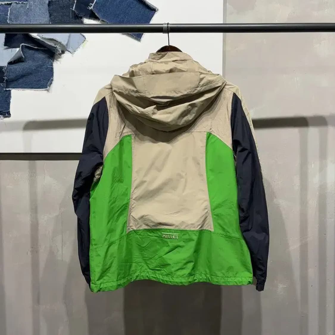 (105) 밀레 드라이엣지 등산 아웃도어 배색 바람막이 자켓 상품이미지4