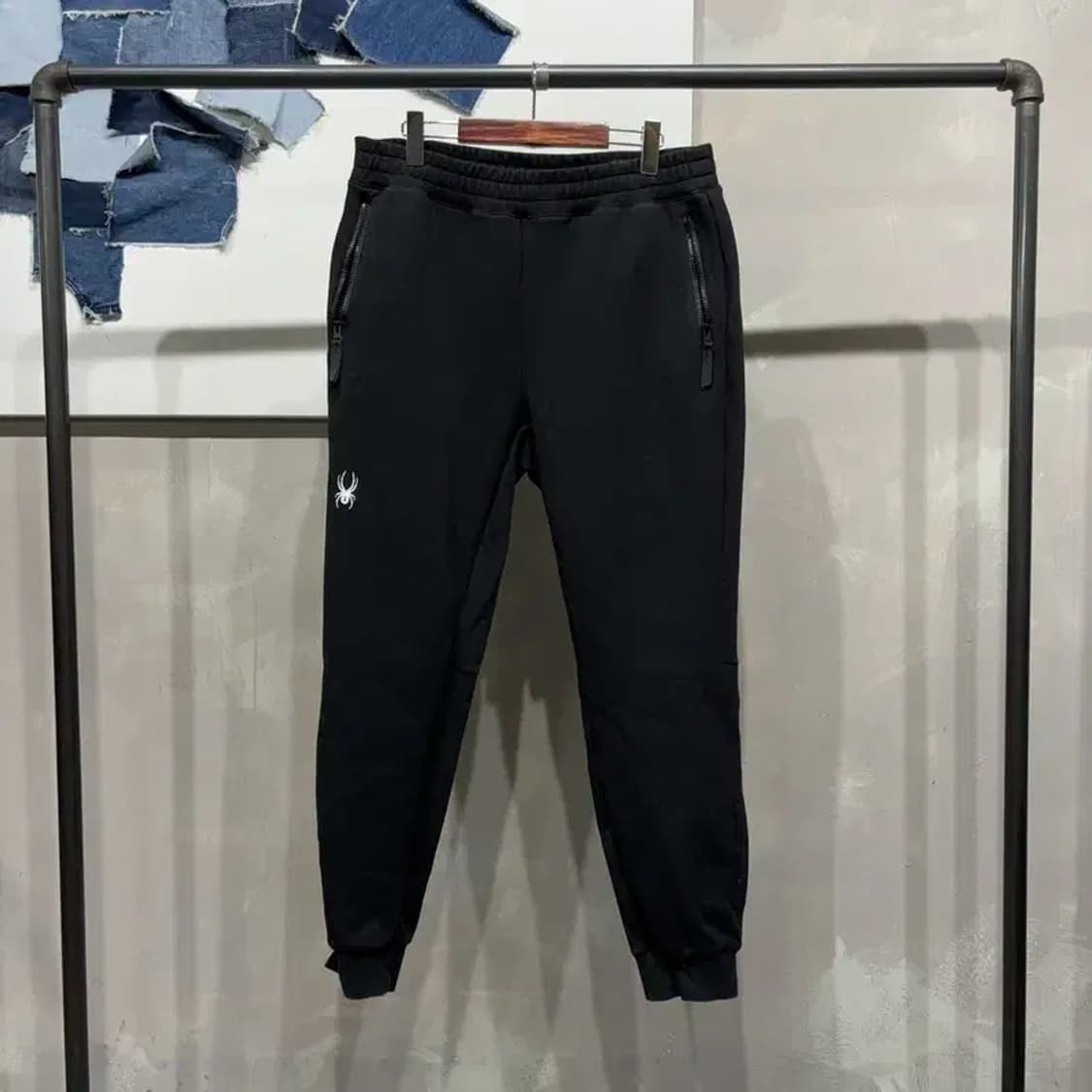 (34~36인치) 스파이더 운동 스포츠 밴딩 조거팬츠 운동바지 상품이미지1