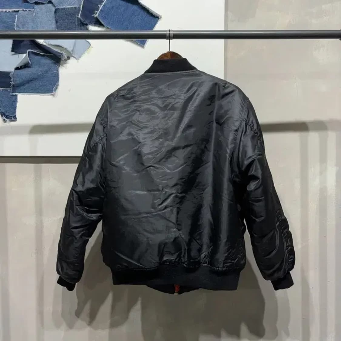 (100) 로스코 스트릿 양면 리버시블 마원 블루종 항공 자켓 상품이미지4