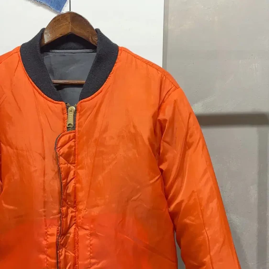 (100) 로스코 스트릿 양면 리버시블 마원 블루종 항공 자켓 상품이미지7