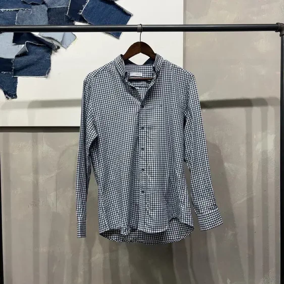 (100) ST듀퐁 캐주얼 클래식 체크 셔츠 남방 상품이미지1