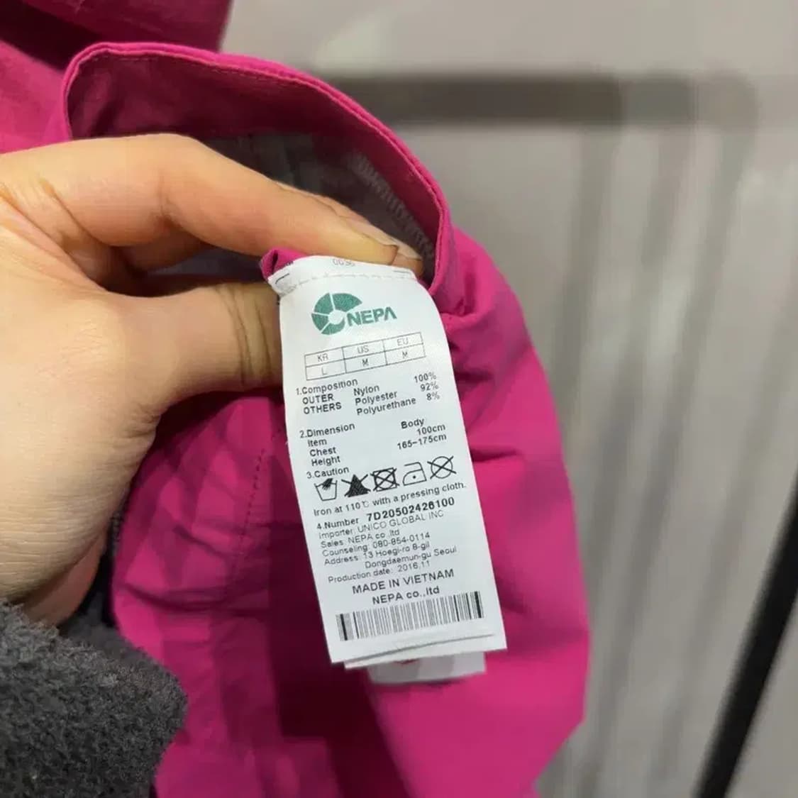 (100) 네파 여성 등산 아웃도어 후드 롱 바람막이 자켓 상품이미지5