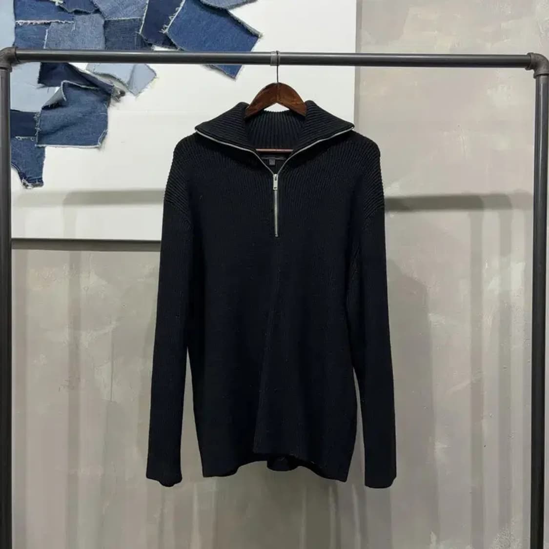 (105) 스파오 캐주얼 반집업 니트 상품이미지1