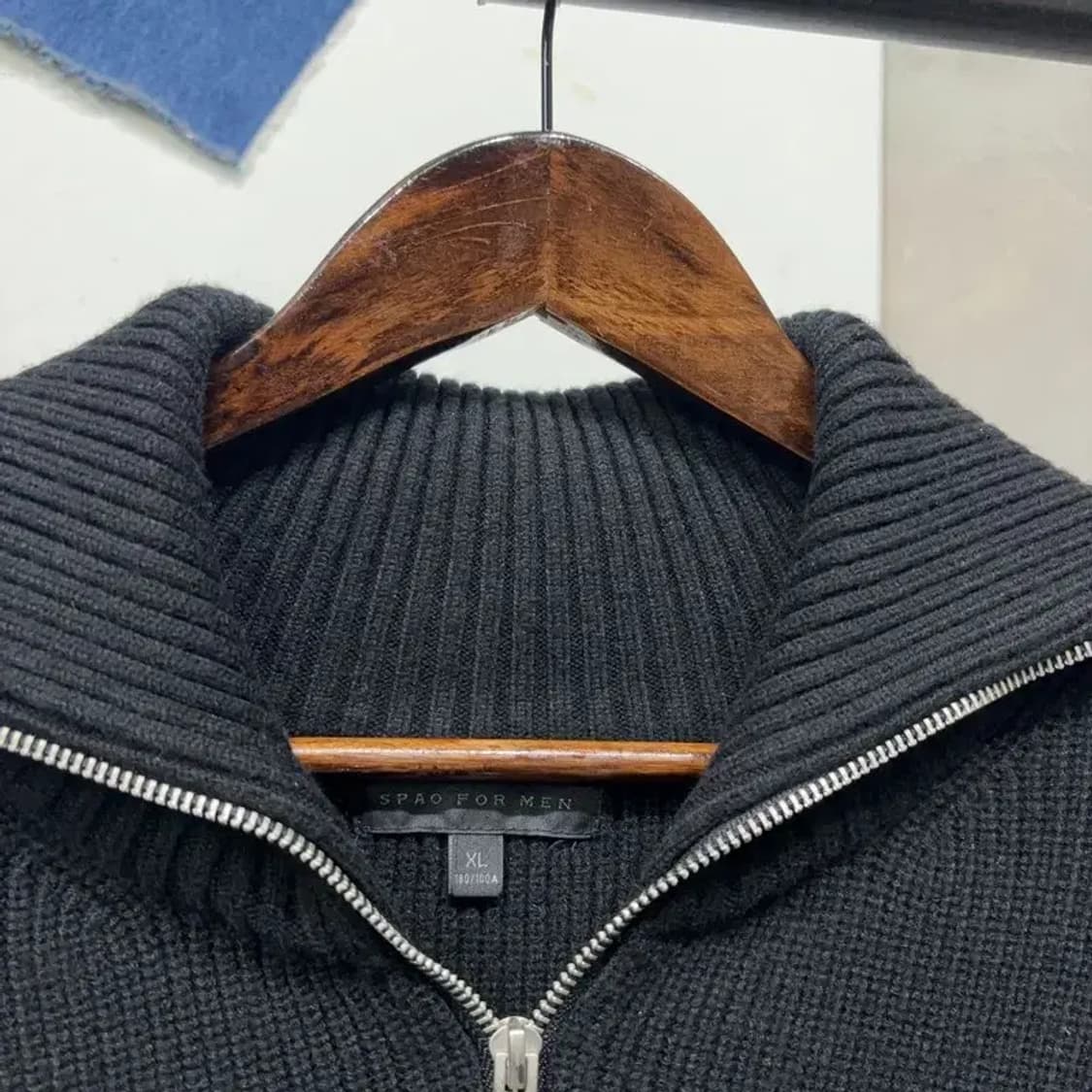 (105) 스파오 캐주얼 반집업 니트 상품이미지2