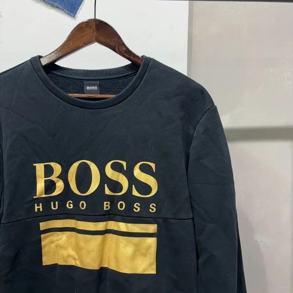 (95) 휴고보스 캐주얼 프린팅 기모 맨투맨 긴팔 티 상품이미지3