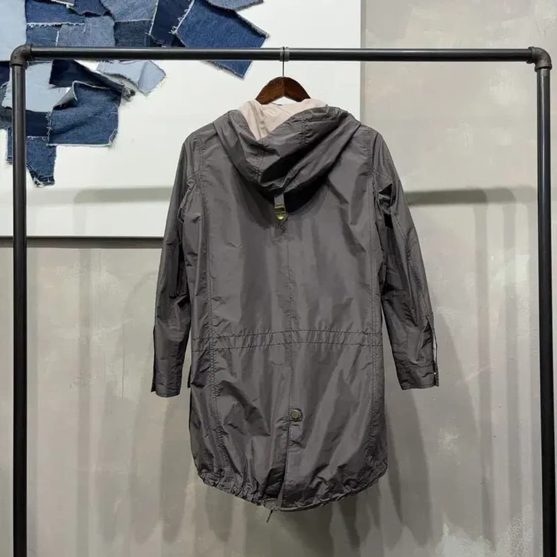 (95) 캘빈클라인 CK 여성 캐주얼 롱 바람막이 야상 자켓 상품이미지4