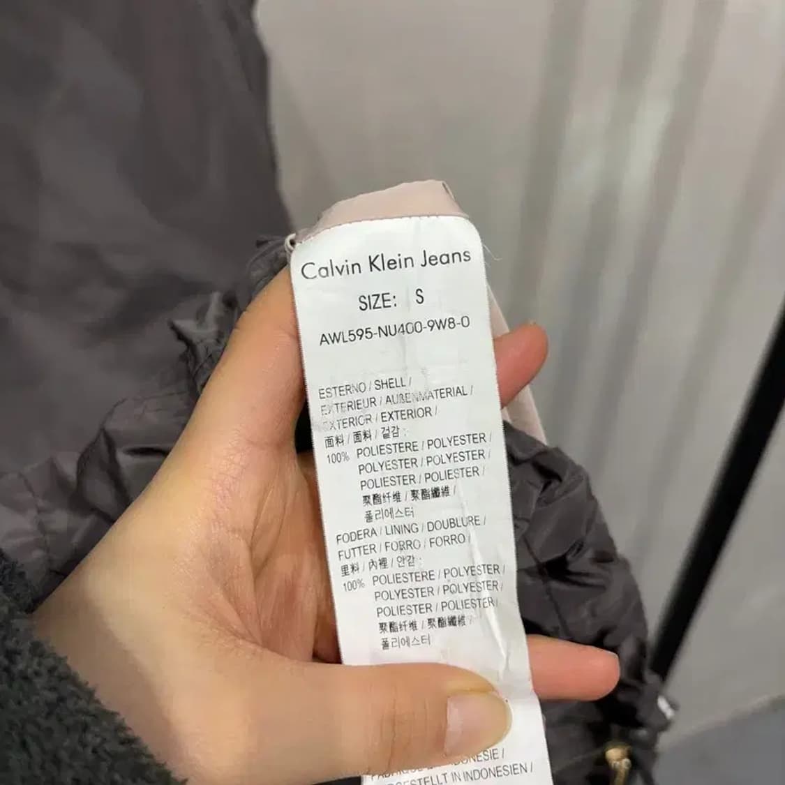 (95) 캘빈클라인 CK 여성 캐주얼 롱 바람막이 야상 자켓 상품이미지5