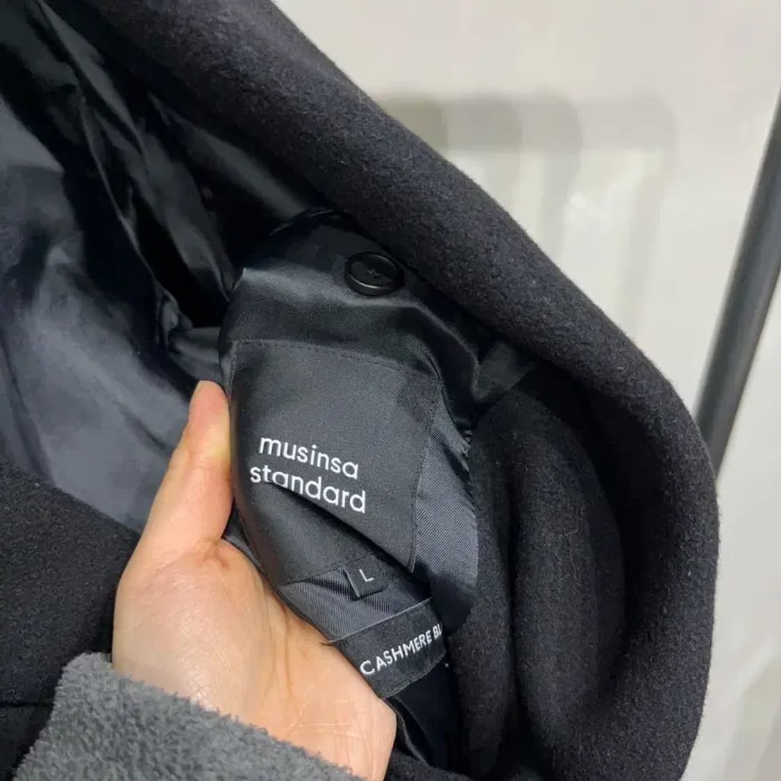 (100) 무신사스탠다드 무탠다드 캐시미어 롱코트 상품이미지5