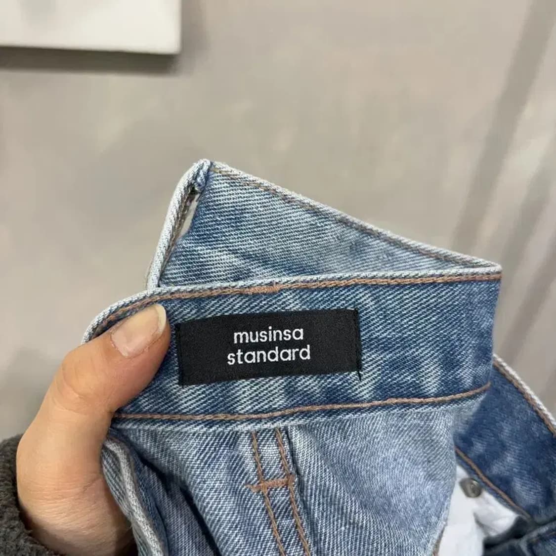 (32인치) 무신사스탠다드 무탠다드 데님팬츠 청바지 상품이미지5