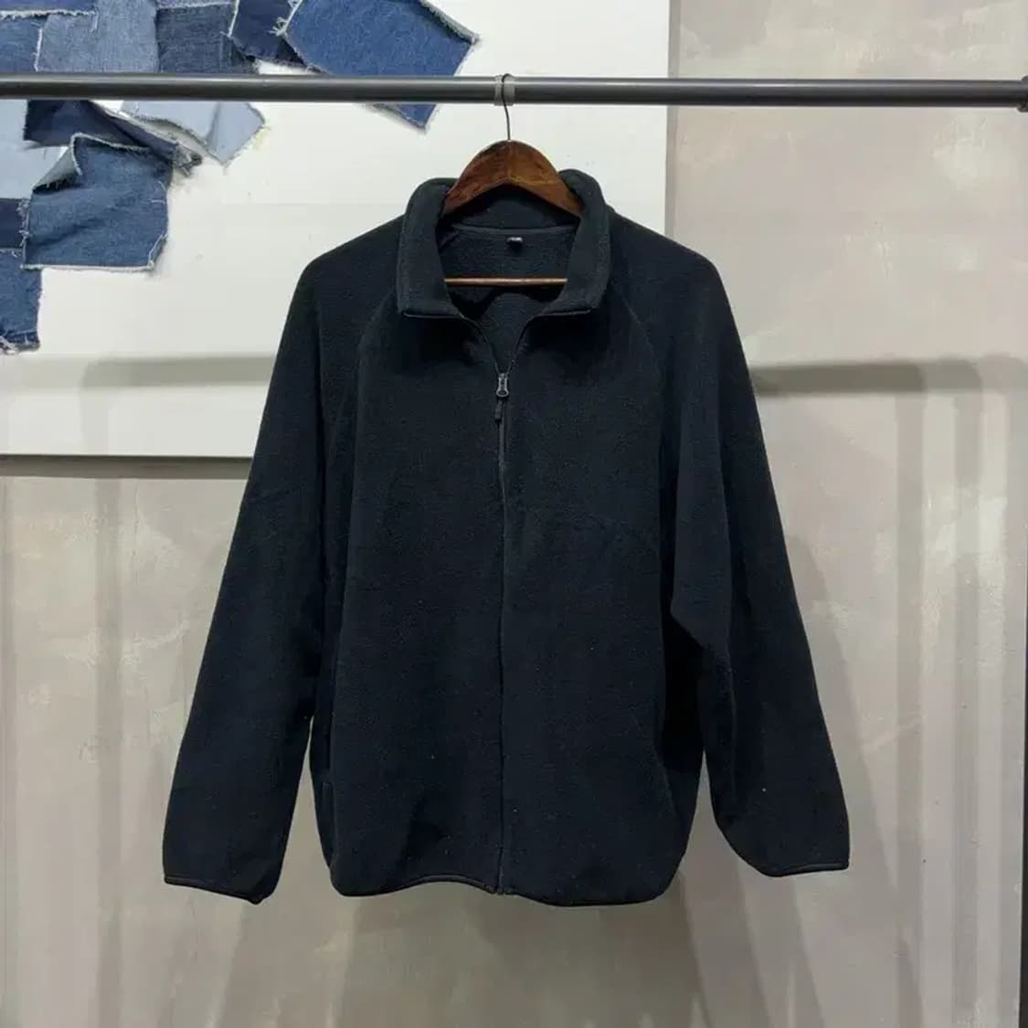 (110) 유니클로 캐주얼 플리츠 후리스 자켓 상품이미지1