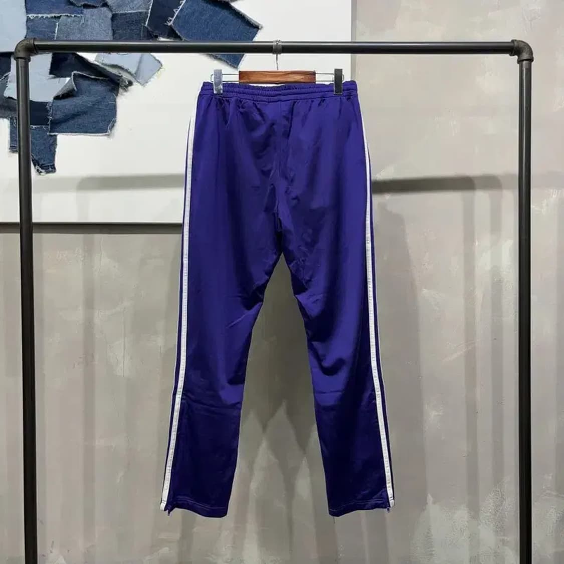 (28~30인치) 아디다스 파이어버드 퍼플 밴딩 팬츠 운동바지 상품이미지3