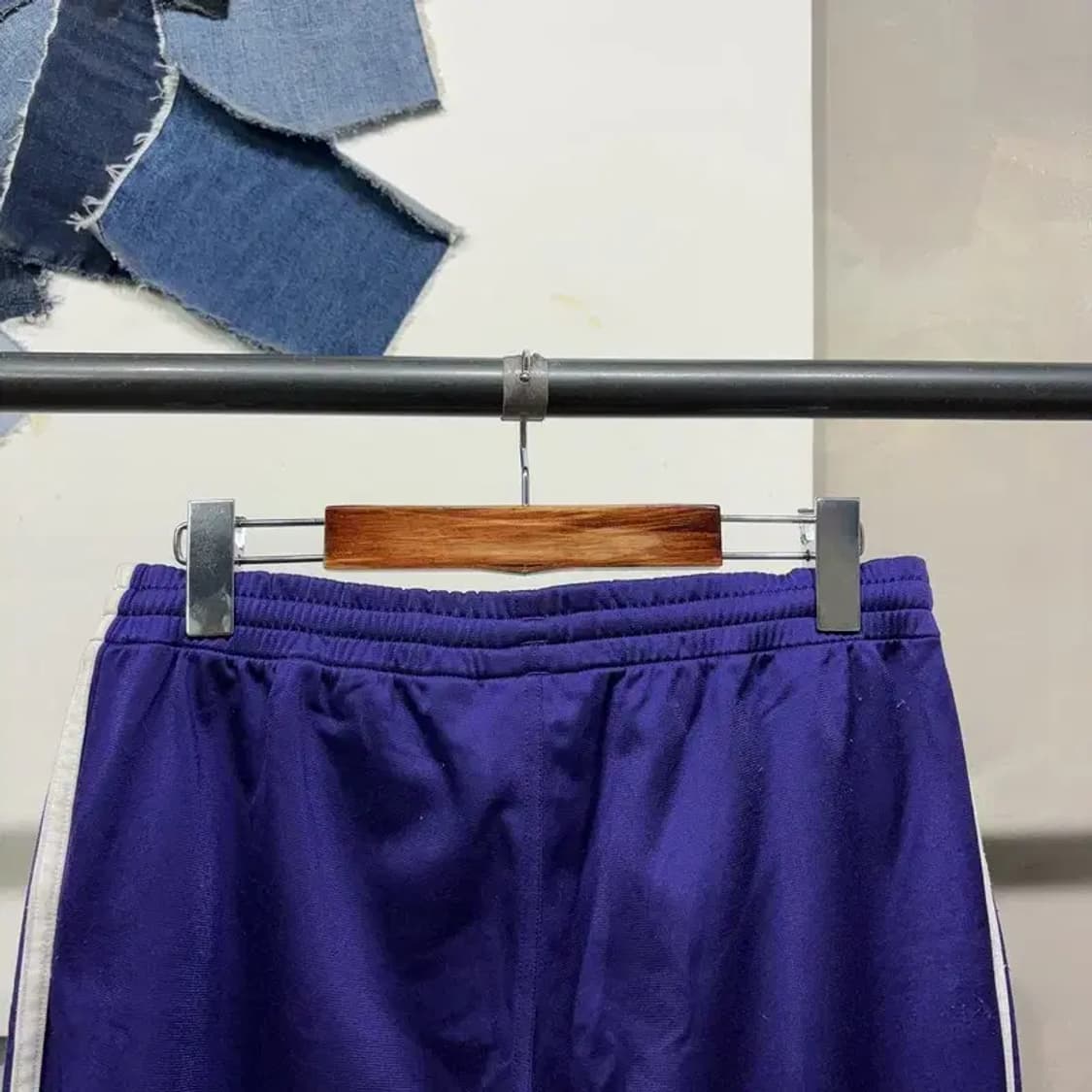 (28~30인치) 아디다스 파이어버드 퍼플 밴딩 팬츠 운동바지 상품이미지4