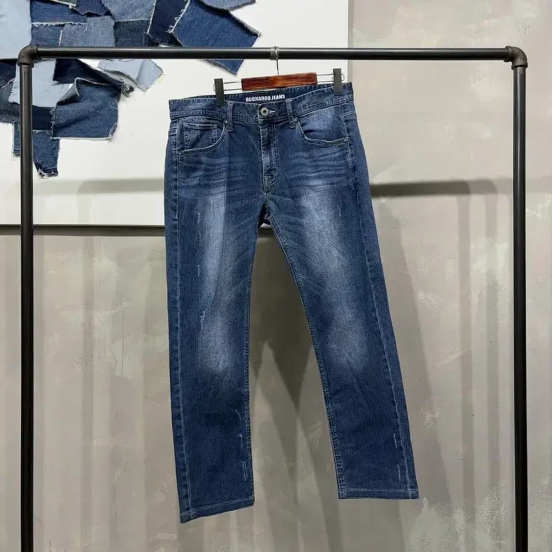 (34인치) 버커루 캐주얼 워싱 데님팬츠 청바지 상품이미지1