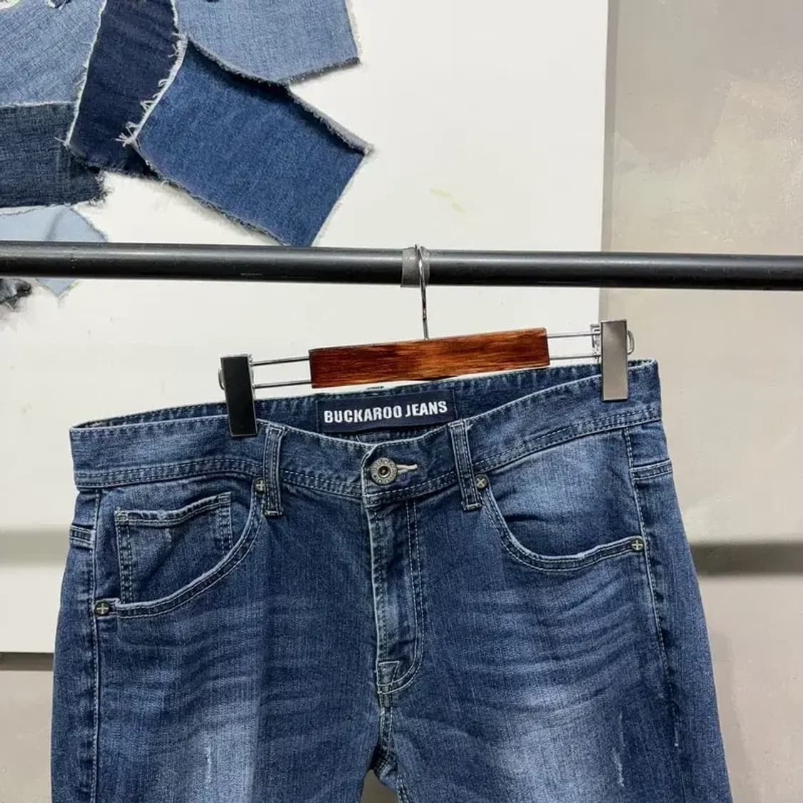 (34인치) 버커루 캐주얼 워싱 데님팬츠 청바지 상품이미지2