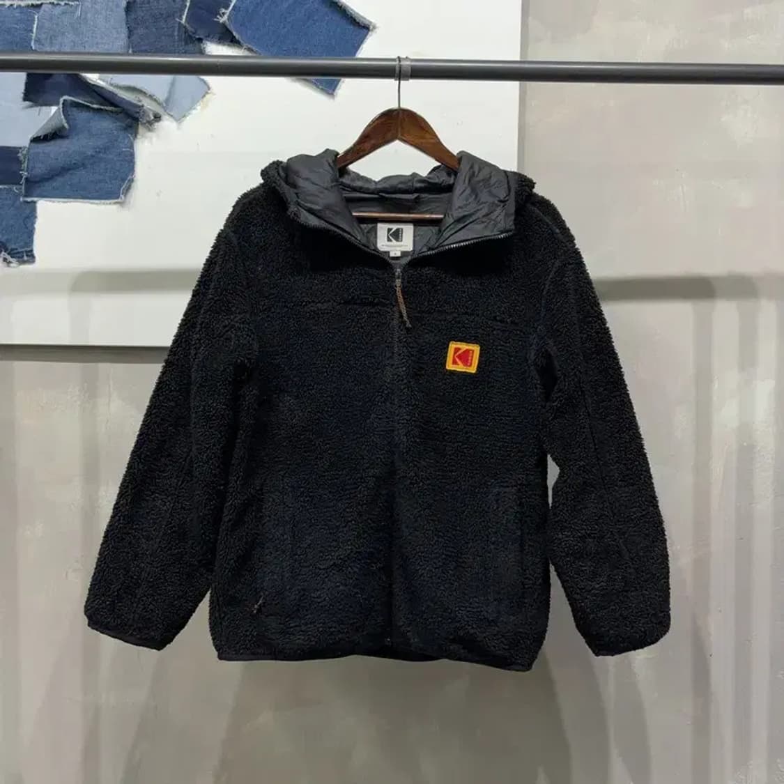 (90) 코닥 캐주얼 양털 뽀글이 플리츠 후리스 자켓 상품이미지1