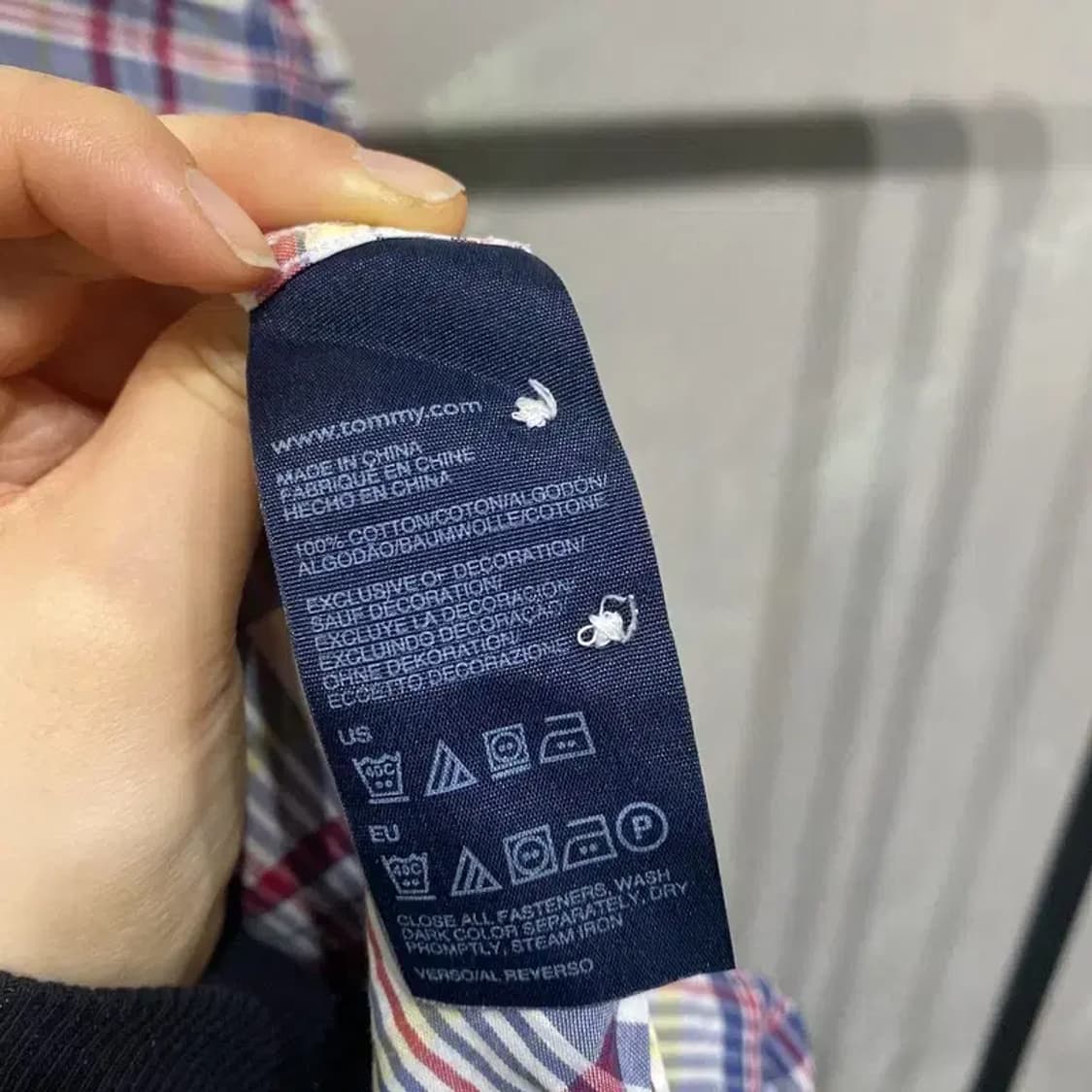 (105) 타미힐피거 캐주얼 클래식 체크 셔츠 남방 상품이미지5