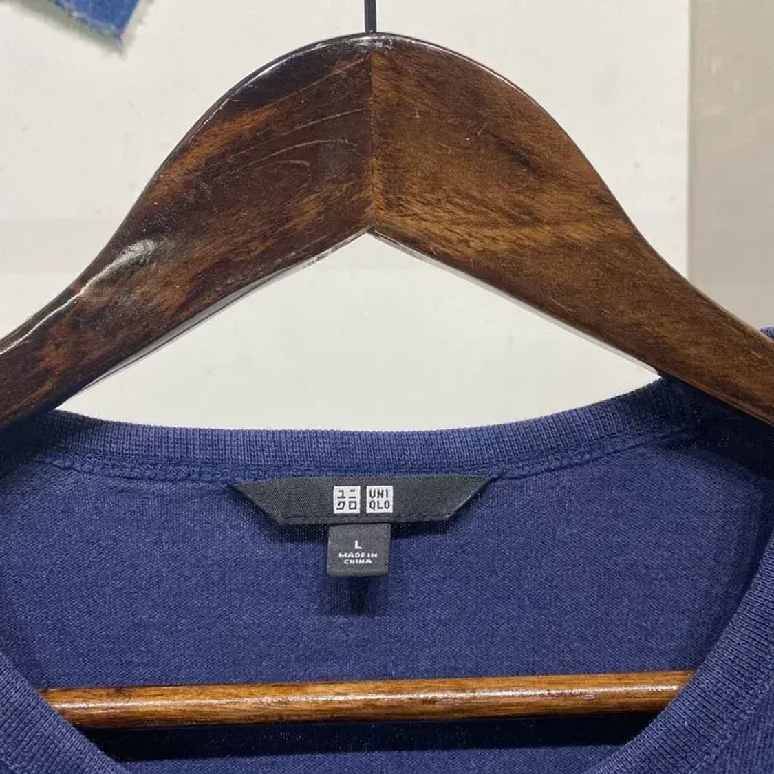 (100) 유니클로 캐주얼 스트라이프 라운드 긴팔 티 상품이미지2