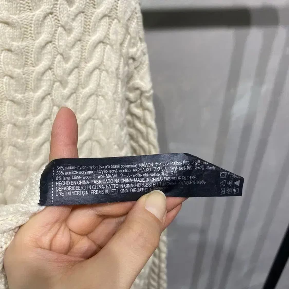 (95) 자라 ZARA 여성 케이블 꽈배기 브이넥 니트 원피스 상품이미지5