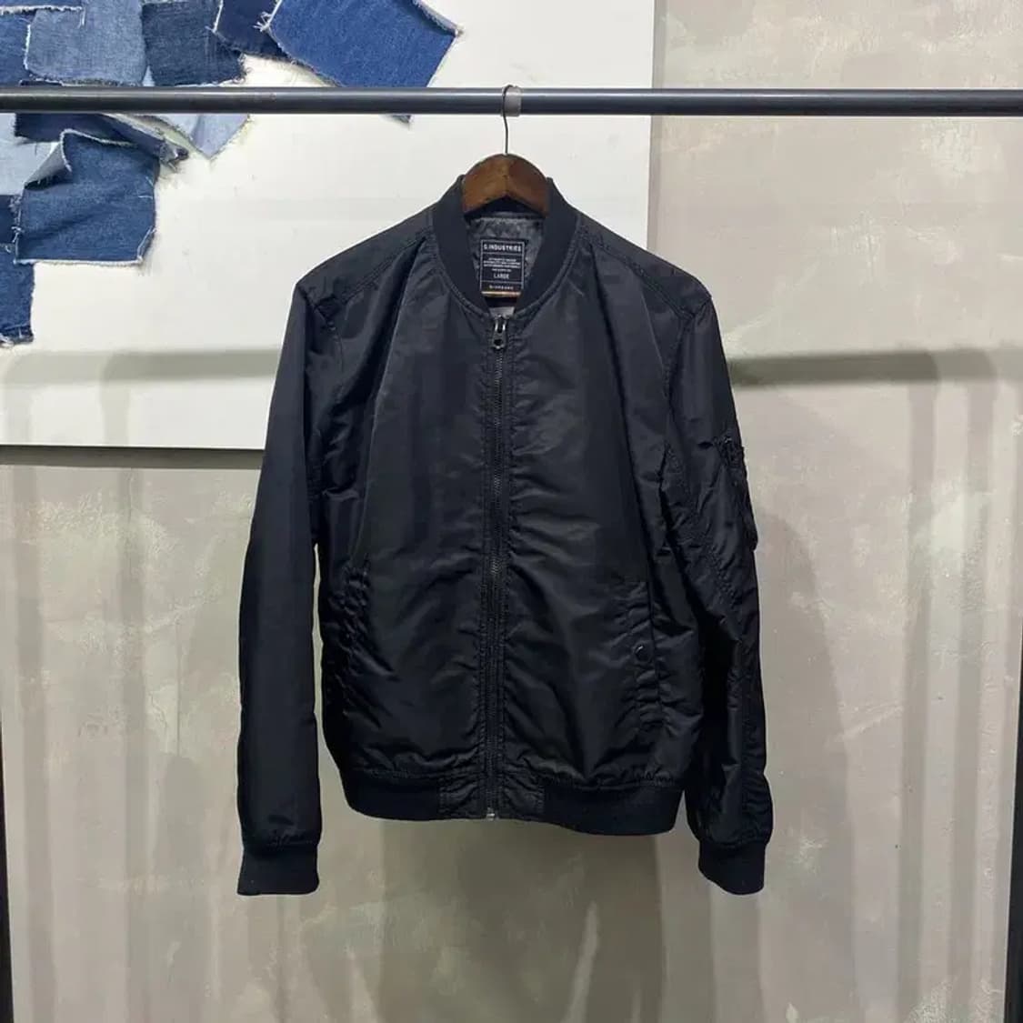 (100) 지오다노 캐주얼 스트릿 블루종 봄버 항공 자켓 상품이미지1