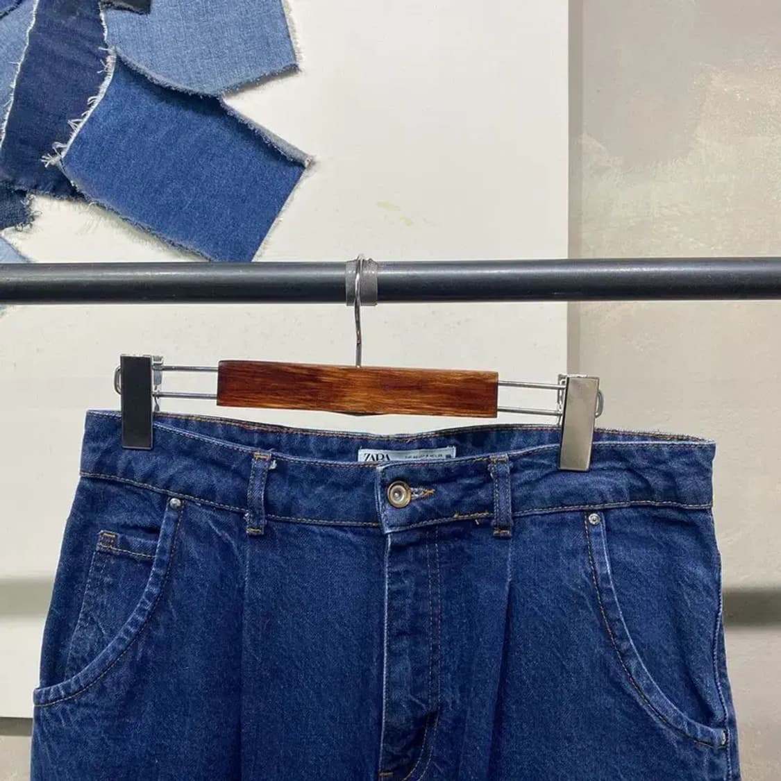 (30인치) 자라 ZARA 캐주얼 핀턱 배기바지 청바지 데님팬츠 상품이미지2