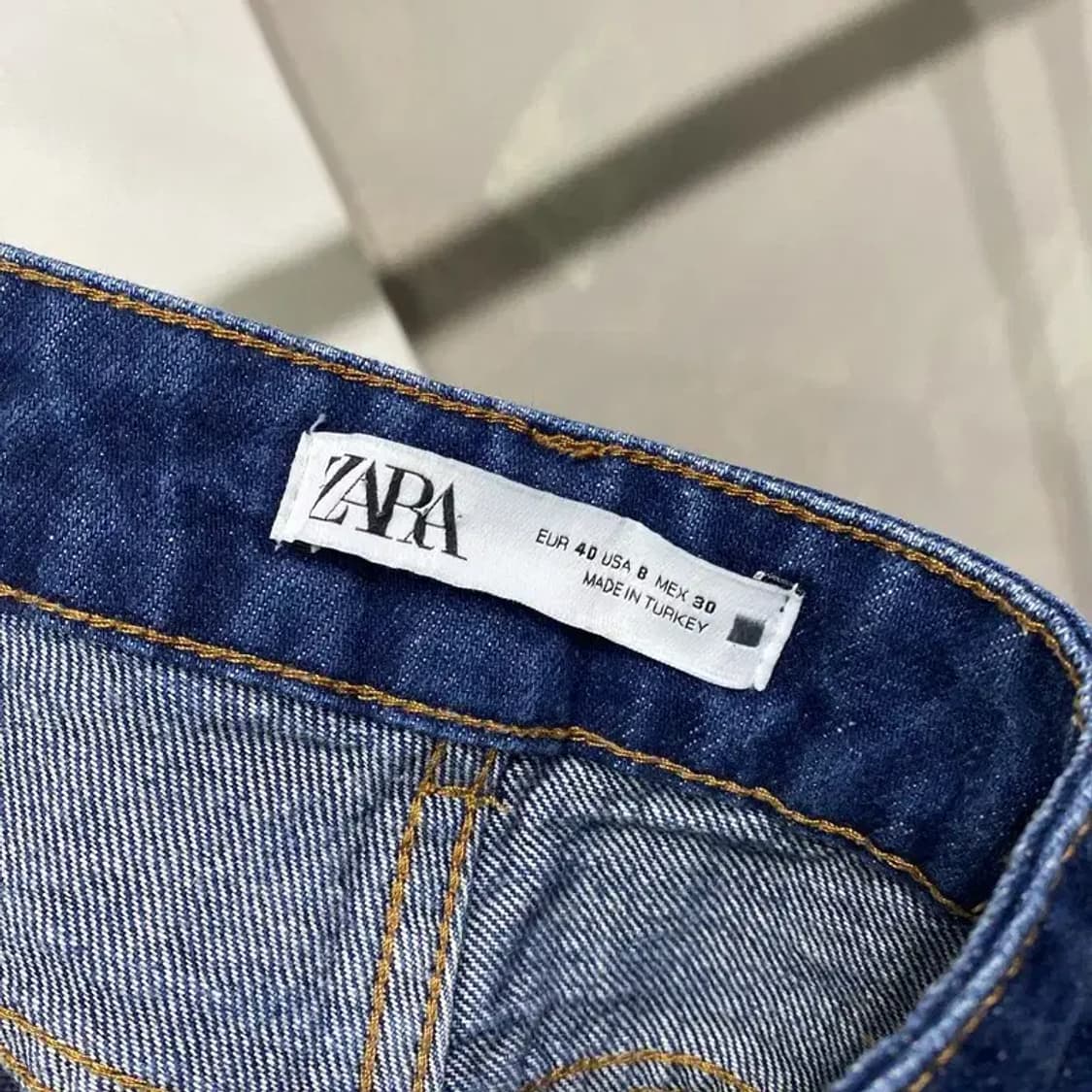 (30인치) 자라 ZARA 캐주얼 핀턱 배기바지 청바지 데님팬츠 상품이미지5