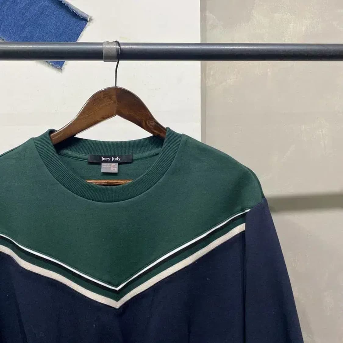 (90) 쥬시쥬디 여성 캐주얼 우븐 배색 롱 원피스 상품이미지4