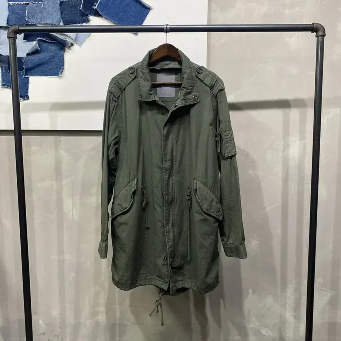 (100) 지오다노 캐주얼 밀리터리 야상 자켓 상품이미지1