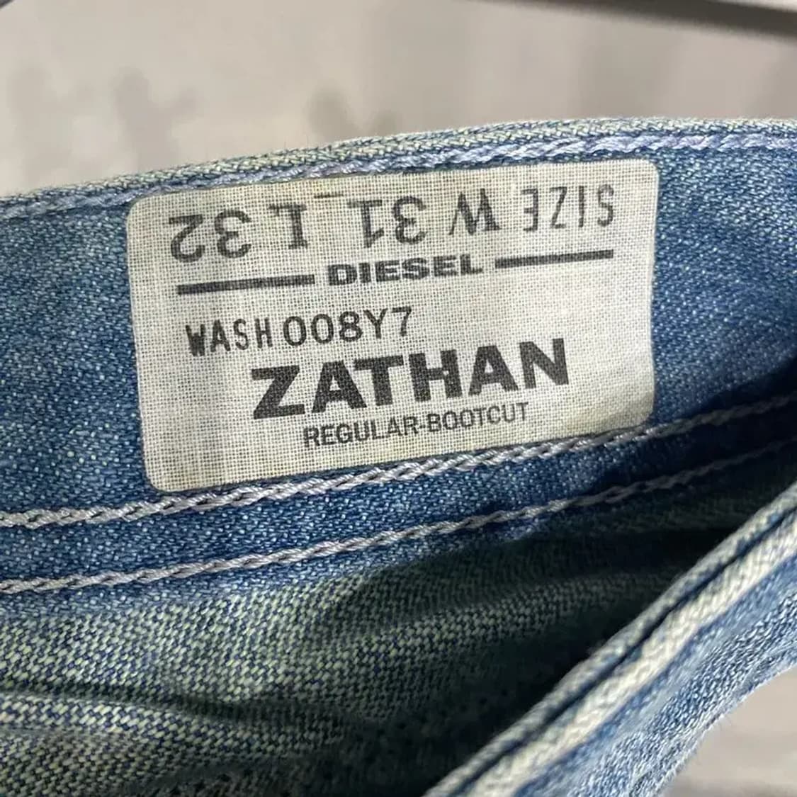 (31인치) 디젤 ZATHAN 자탄 빈티지 워싱 청바지 데님팬츠 상품이미지5