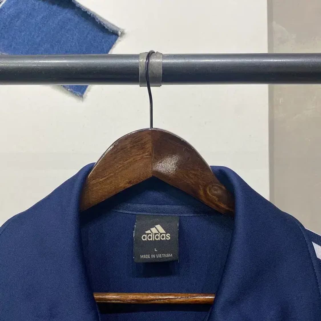 (95) 아디다스 여성 스트릿 캐주얼 네이비 저지 집업 트랙탑 상품이미지2