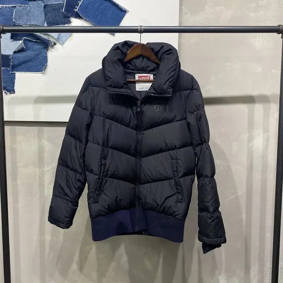 (100) 리바이스 캐주얼 무광 덕다운 오리털 패딩 상품이미지1