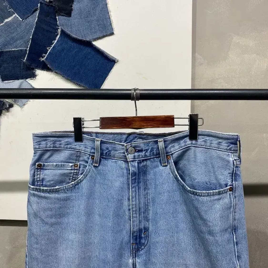 (36인치) 리바이스 578 빈티지 캐주얼 연청바지 데님팬츠 상품이미지2