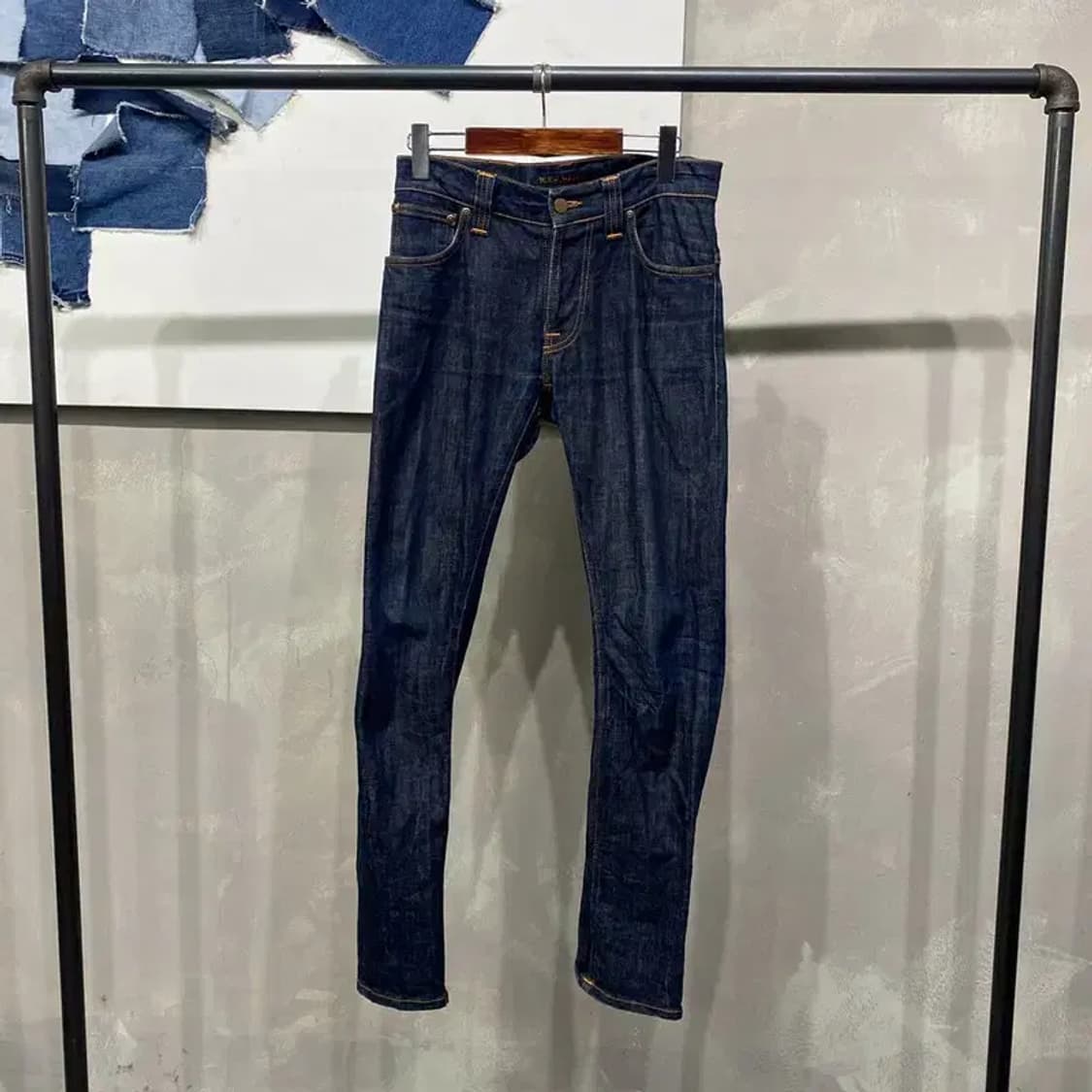 (28인치) 누디진 캐주얼 생지 진청바지 데님팬츠 상품이미지1