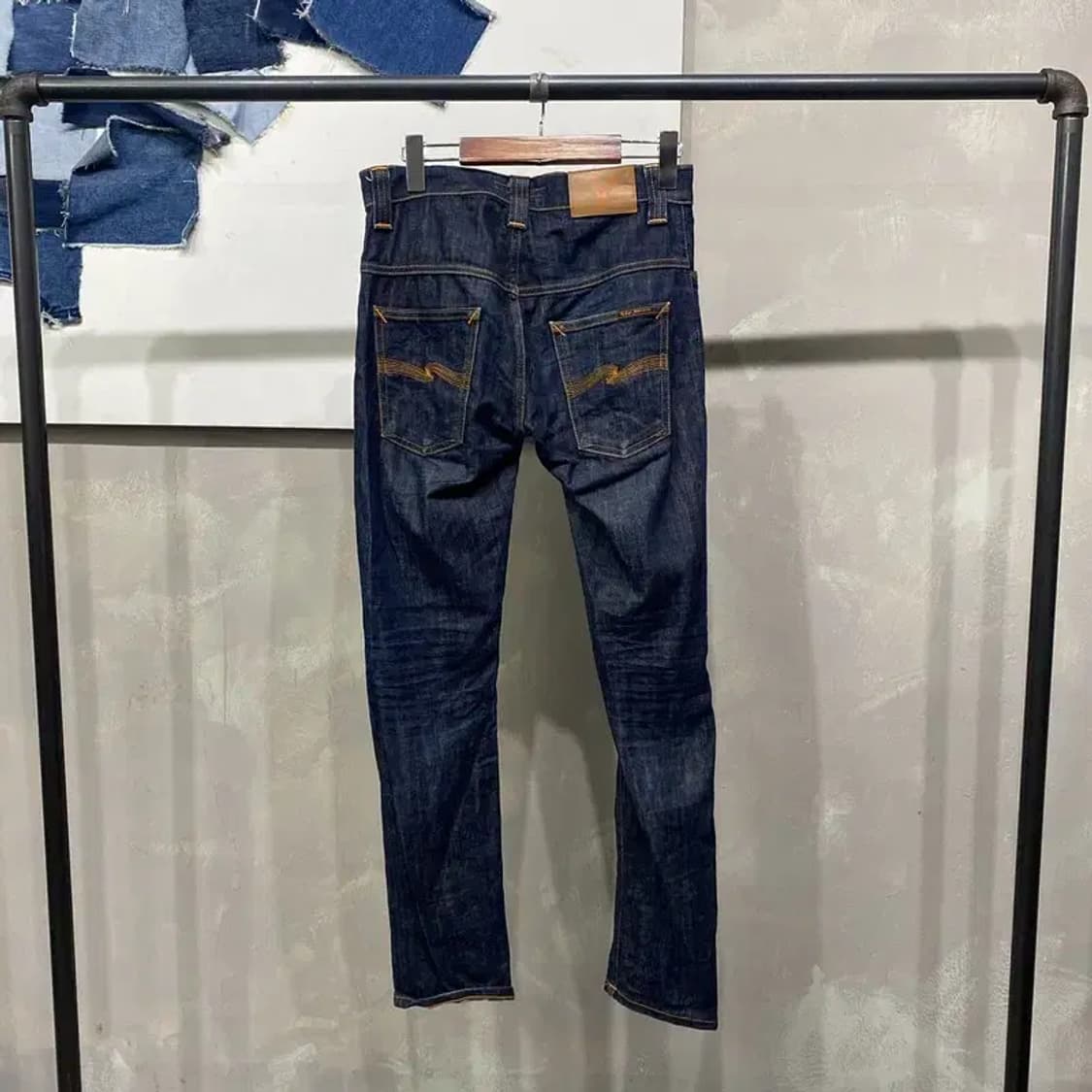 (28인치) 누디진 캐주얼 생지 진청바지 데님팬츠 상품이미지3