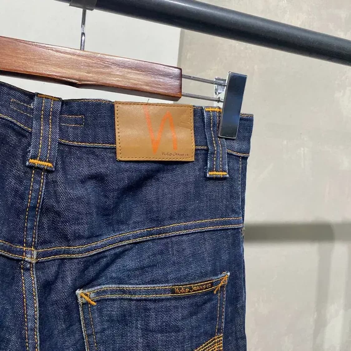 (28인치) 누디진 캐주얼 생지 진청바지 데님팬츠 상품이미지4