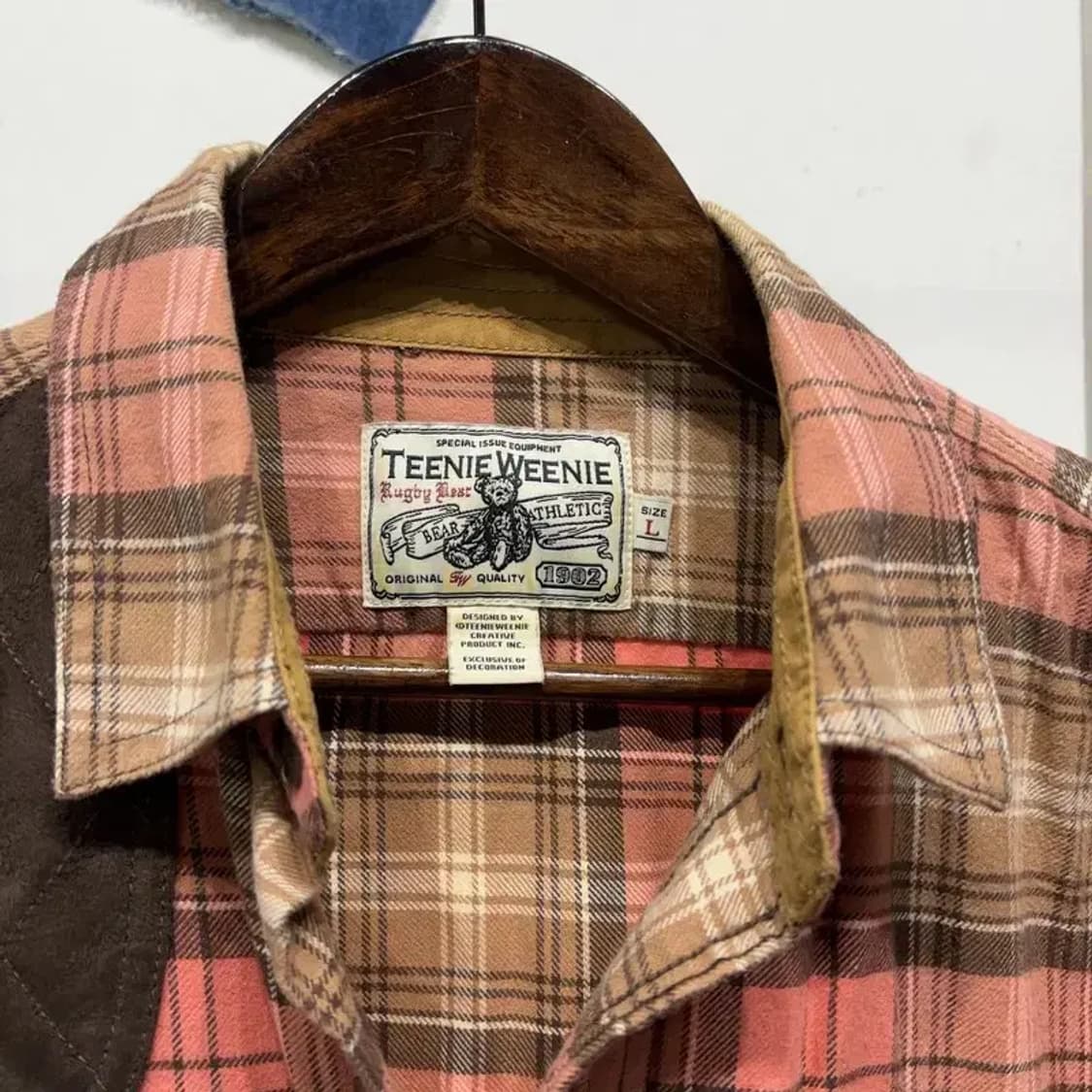 (100) 티니위니 스트릿 캐주얼 투포켓 체크 셔츠 남방 상품이미지2