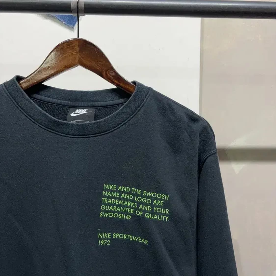 (95) 나이키 스트릿 캐주얼 더블스우시 자수 맨투맨 긴팔 티 상품이미지3