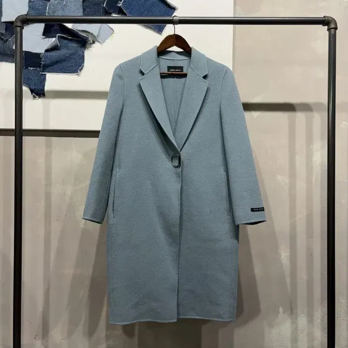 (55) 베스띠벨리 여성 캐주얼 클래식 울 싱글 롱 코트 상품이미지1