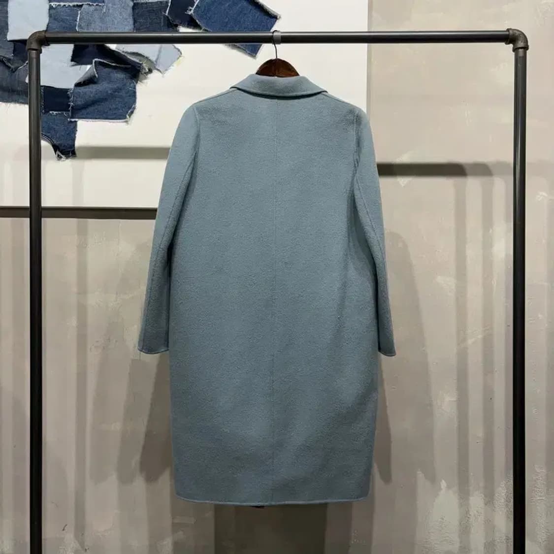 (55) 베스띠벨리 여성 캐주얼 클래식 울 싱글 롱 코트 상품이미지4