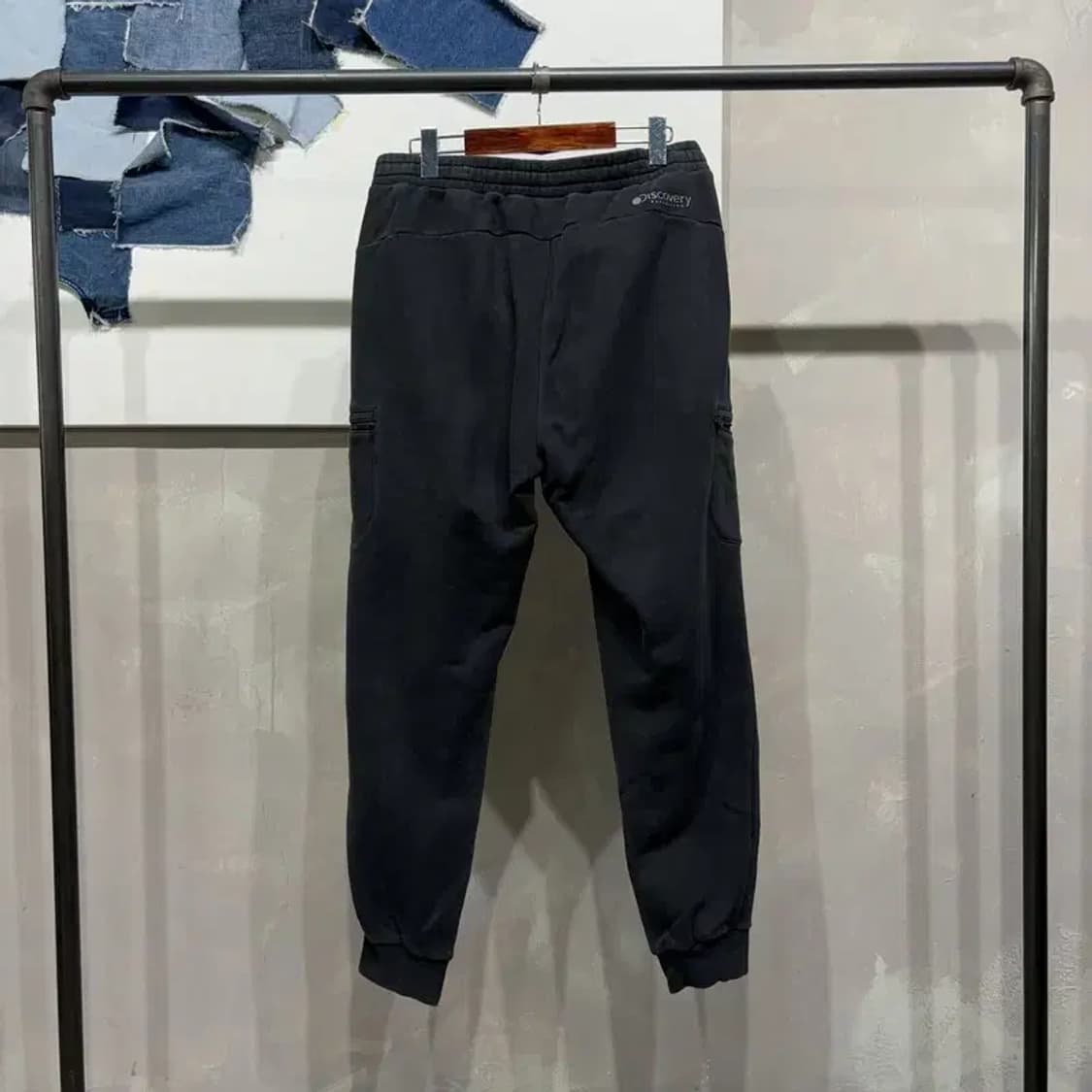 (31~33인치) 디스커버리 캐주얼 밴딩 기모 조거팬츠 운동바지 상품이미지3