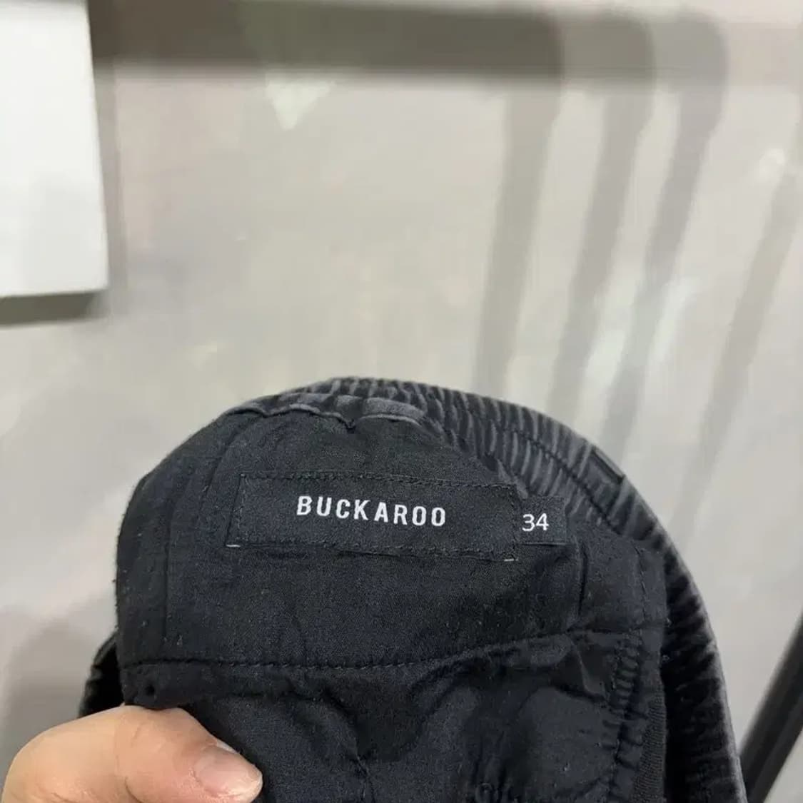 (34~36인치) 버커루 스트릿 캐주얼 밴딩 카고 조거팬츠 면바지 상품이미지5