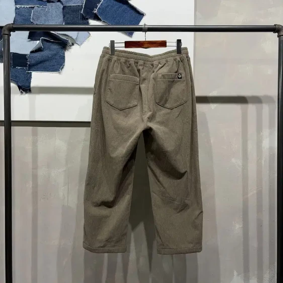 (28~30인치) 에디바우어 여성 캐주얼 코듀로이 골덴 밴딩 바지 상품이미지3