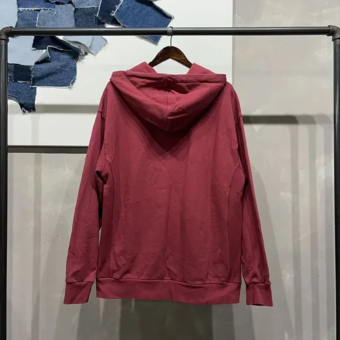 (110) NBA 농구 캐주얼 스트릿 버건디 후드티 상품이미지4